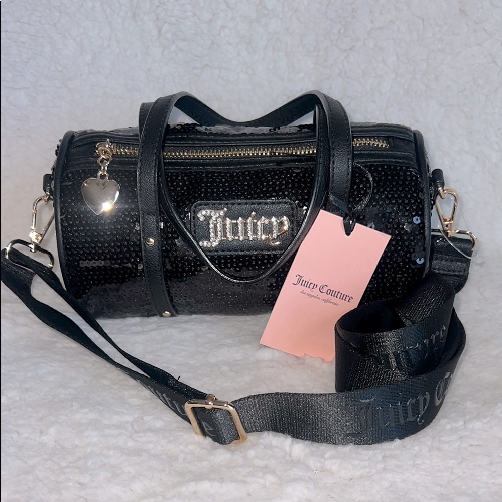 Juicy Couture Sequin Black Crossbody‎ Bag
